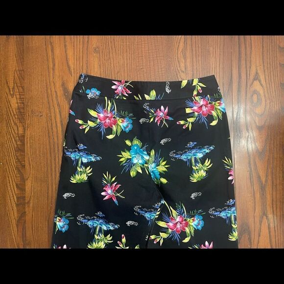 Rafaella Tropical Cropped Pants Size 8 - Picture 6 of 6